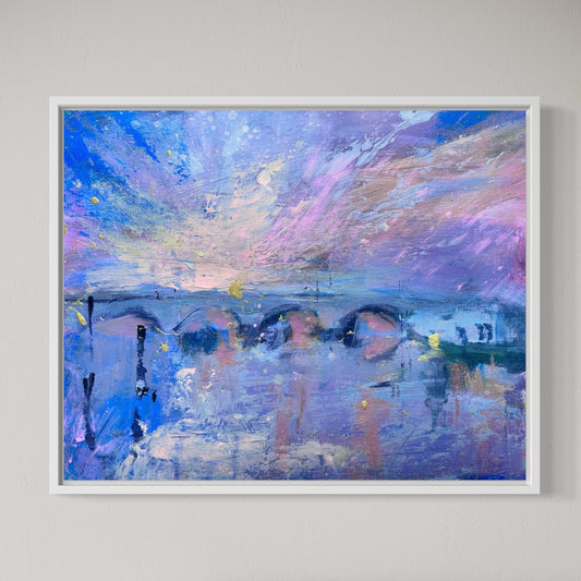 Richmond Bridge twilight - original painting