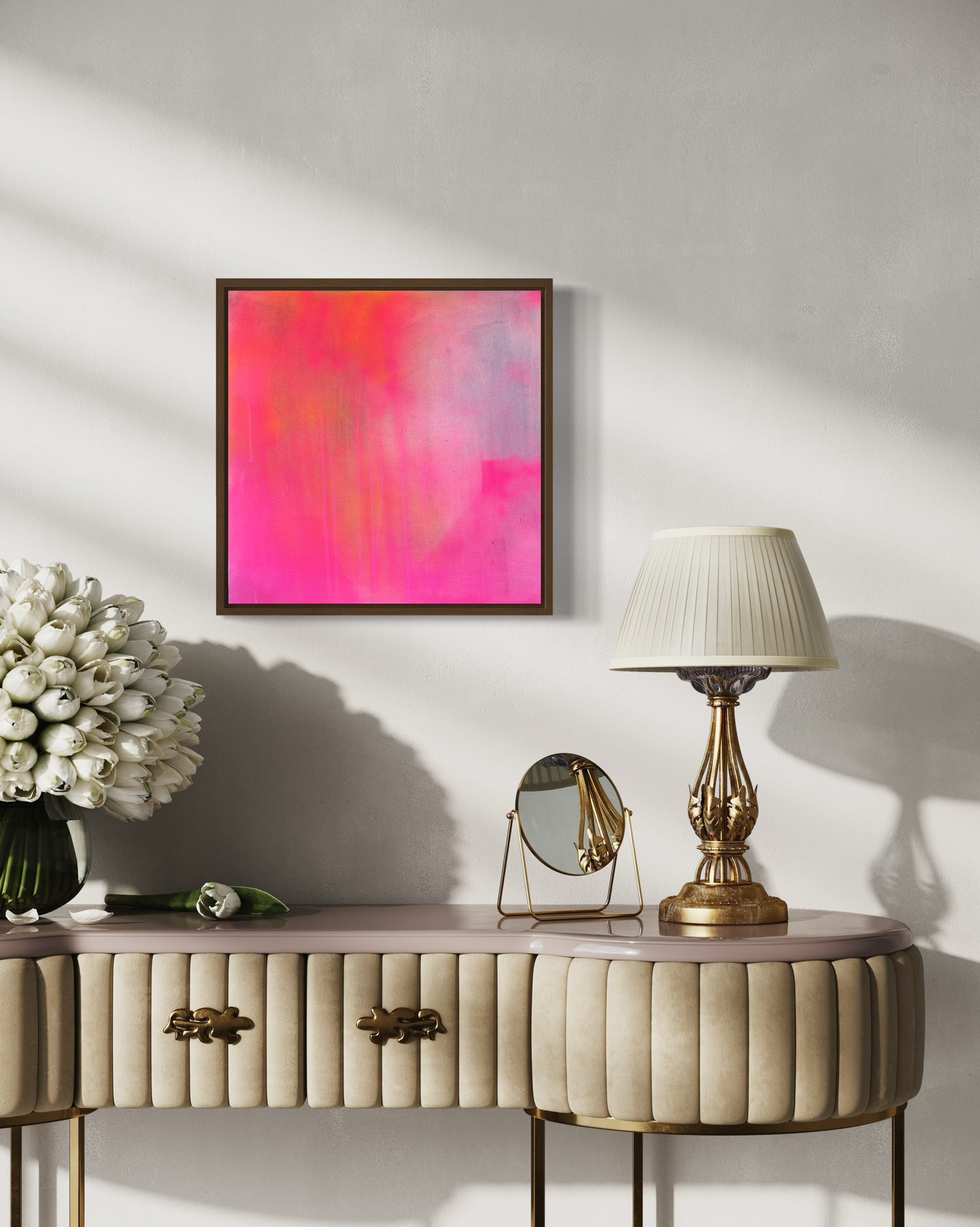 Radiant in pink - original painting