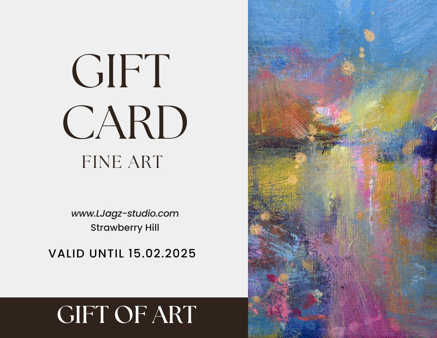 Give the Gift of Art with a Valentines Gift Card