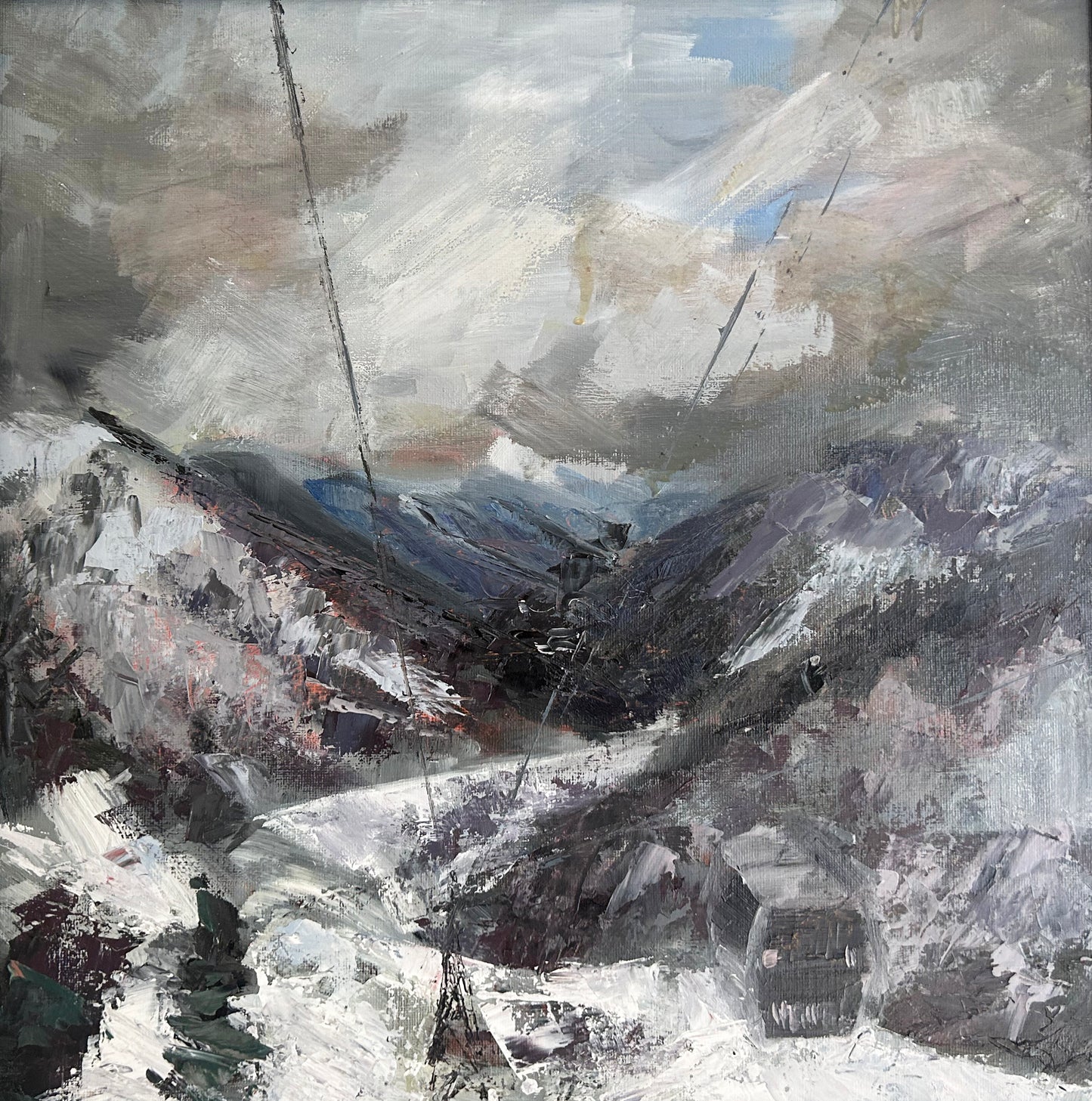 Chamonix Valley - oil painting